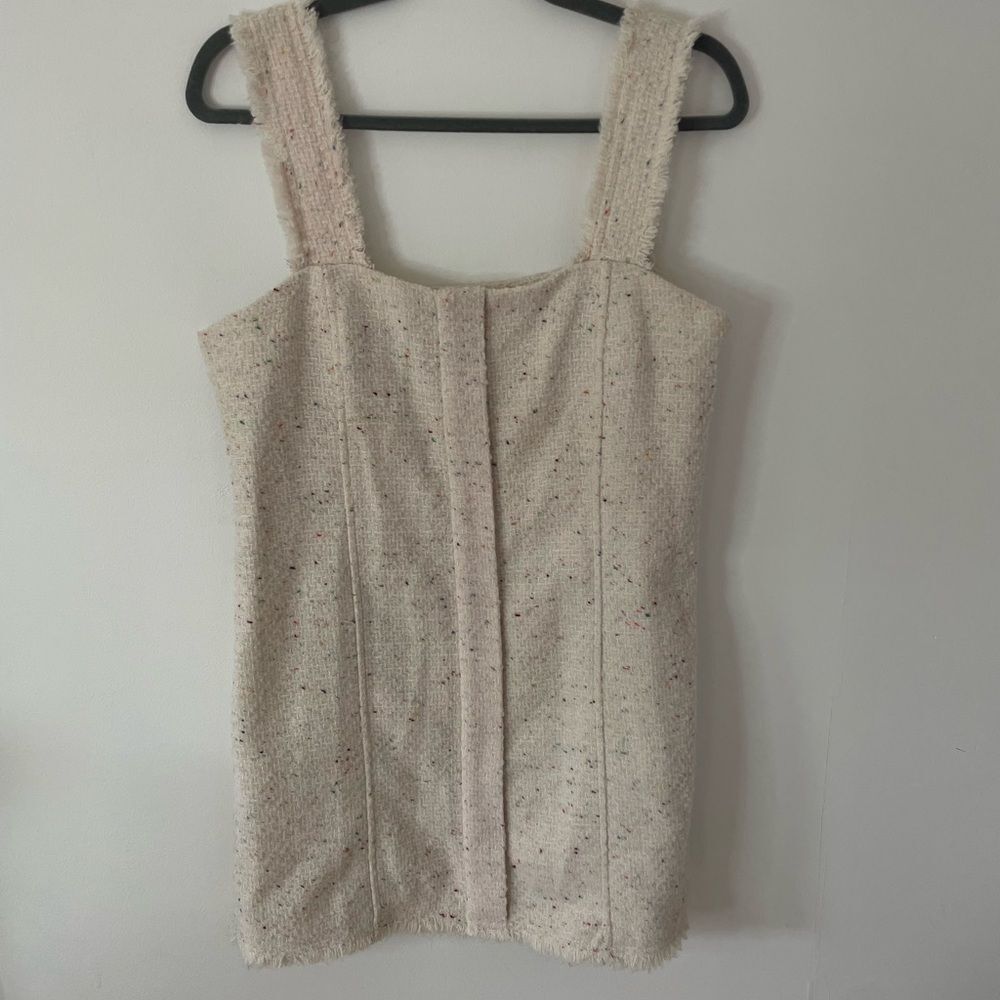House of Harlow 1960 Mini Dress Color White with Multi Color Size M NWOT